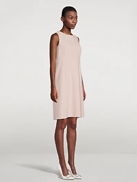Stretch-Wool Sheath Dress