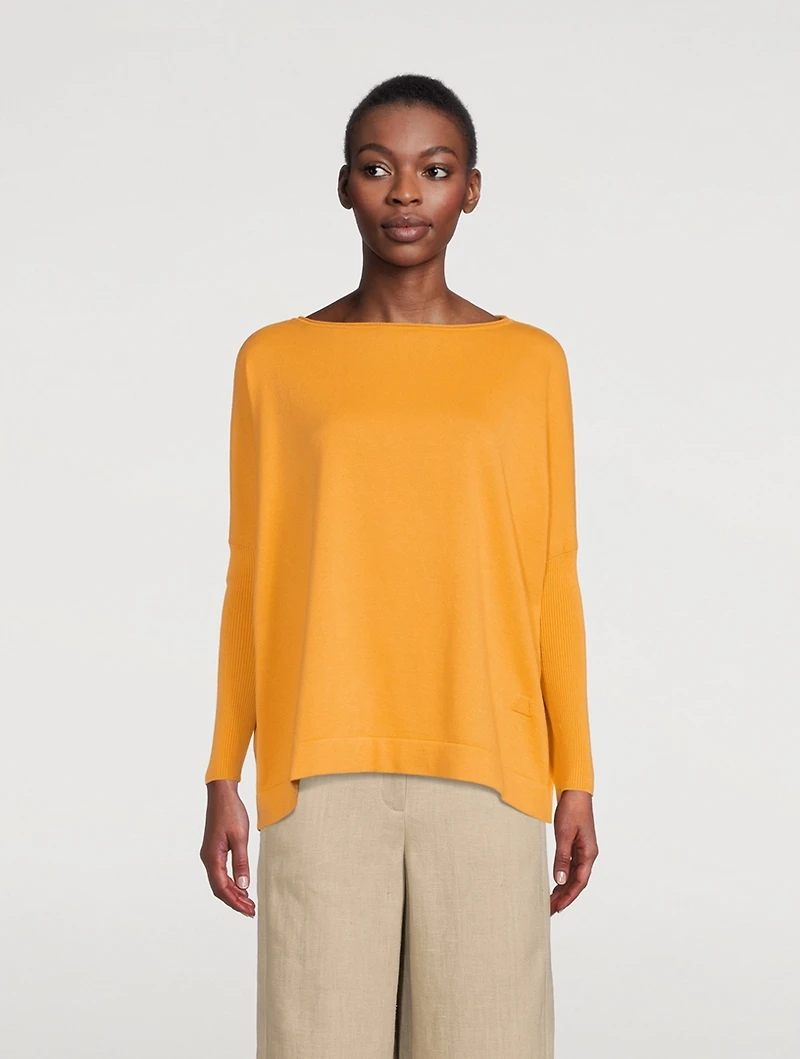 Cotton And Cashmere Oversized Sweater