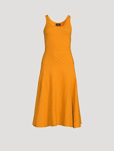 Jacquard Knit Midi Dress