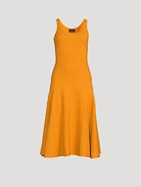 Jacquard Knit Midi Dress