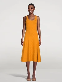 Jacquard Knit Midi Dress