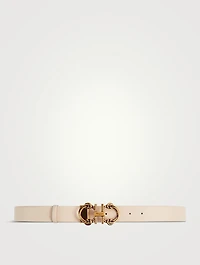 Adjustable Gancini Knot Leather Belt