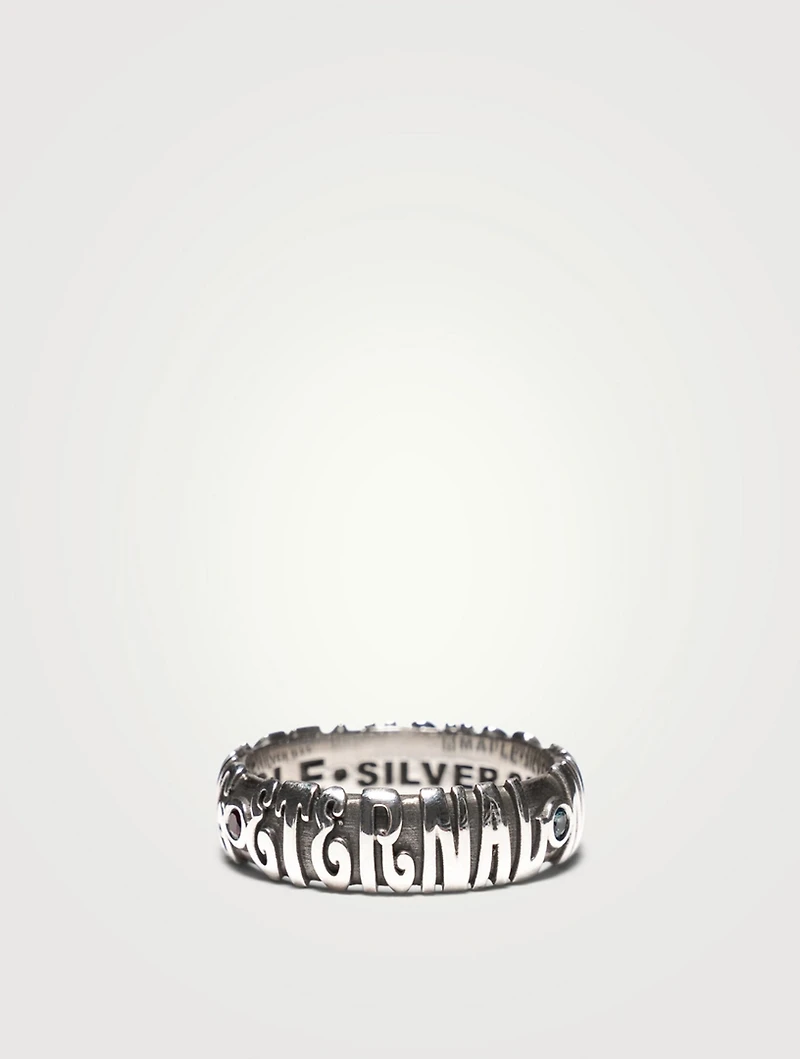 Sterling Silver Eternal Now Ring With Topaz