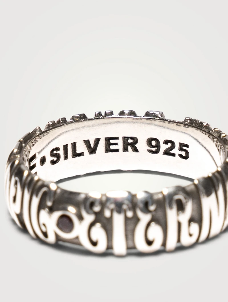 Sterling Silver Eternal Now Ring With Topaz