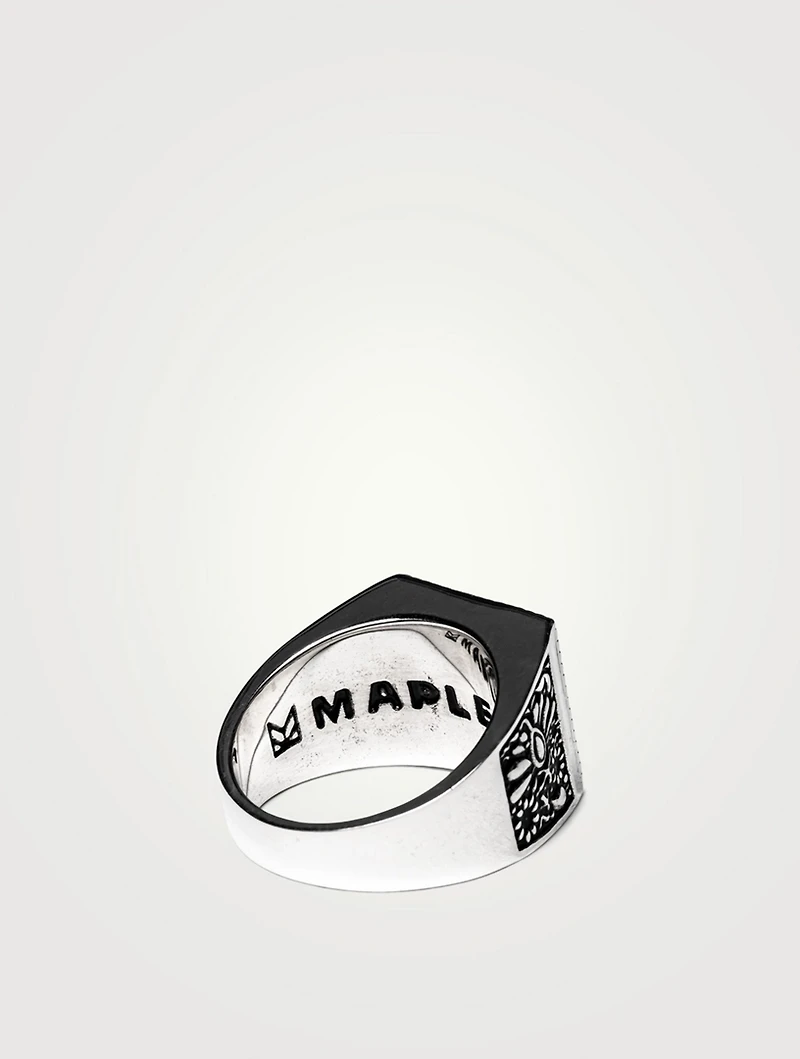 Sterling Silver Buick Ring With Tiger Eye
