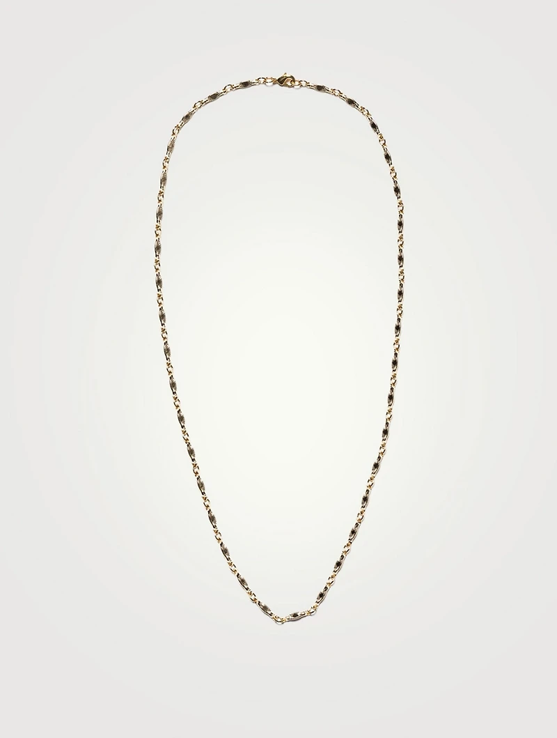 14K Gold Sunburst Chain