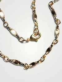 14K Gold Sunburst Chain