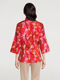 Cotton Shirt Tropical Print