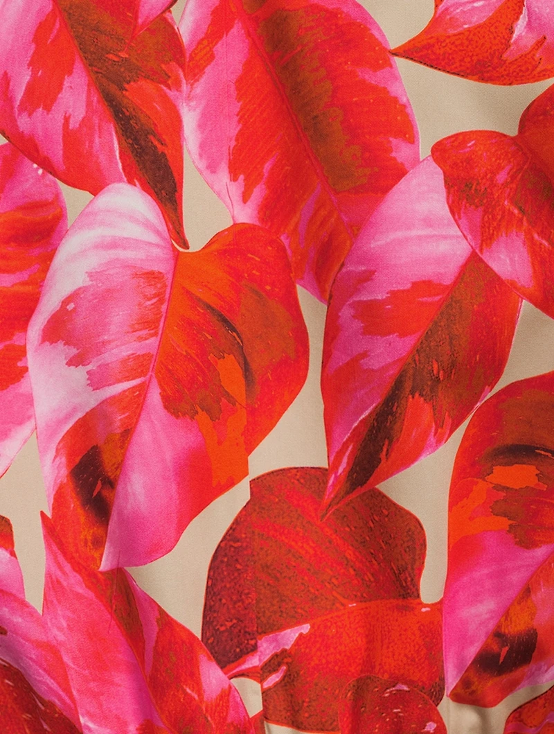 Cotton Shirt Tropical Print