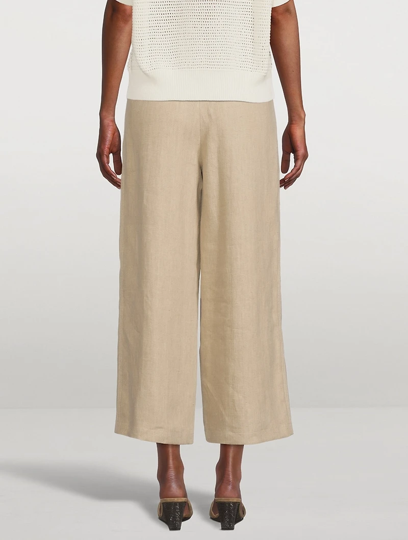 Filip Wide-Leg Linen Trousers