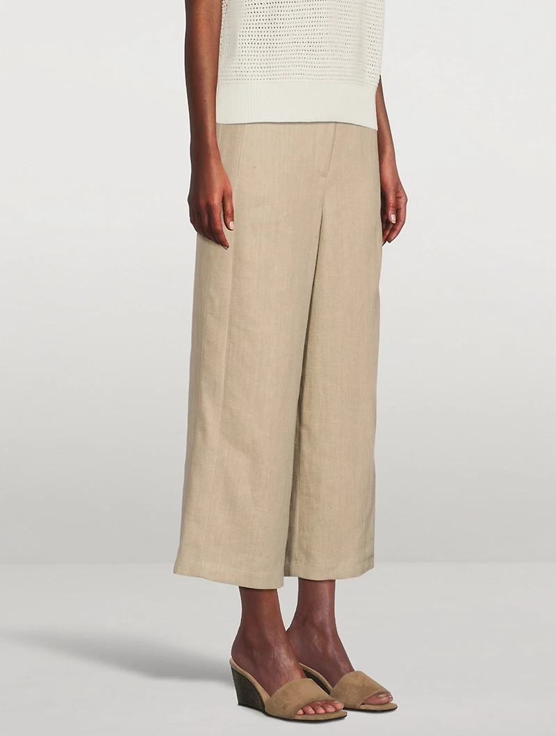 Filip Wide-Leg Linen Trousers