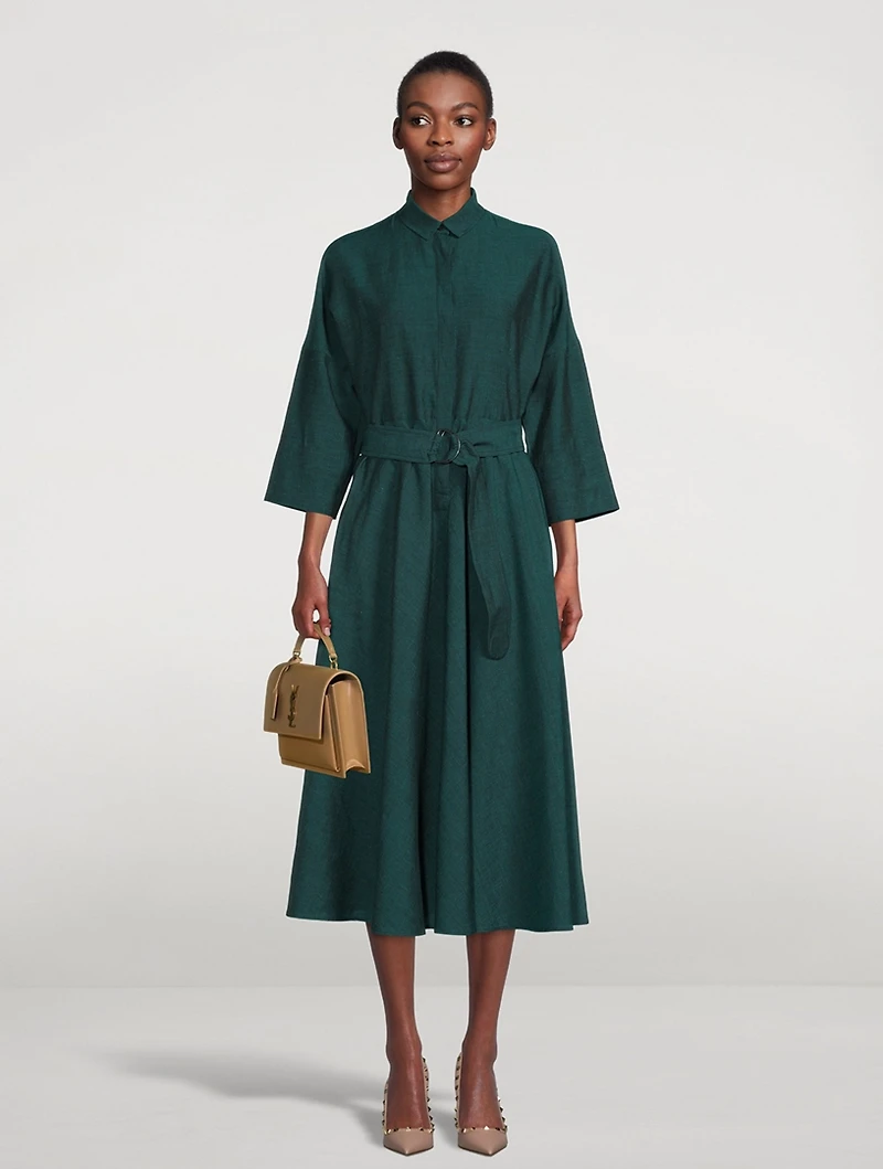 Belted Midi Dress