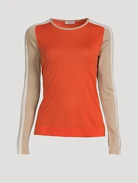 Colourblock Virgin Wool Sweater