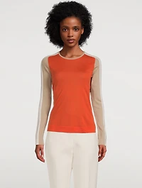 Colourblock Virgin Wool Sweater