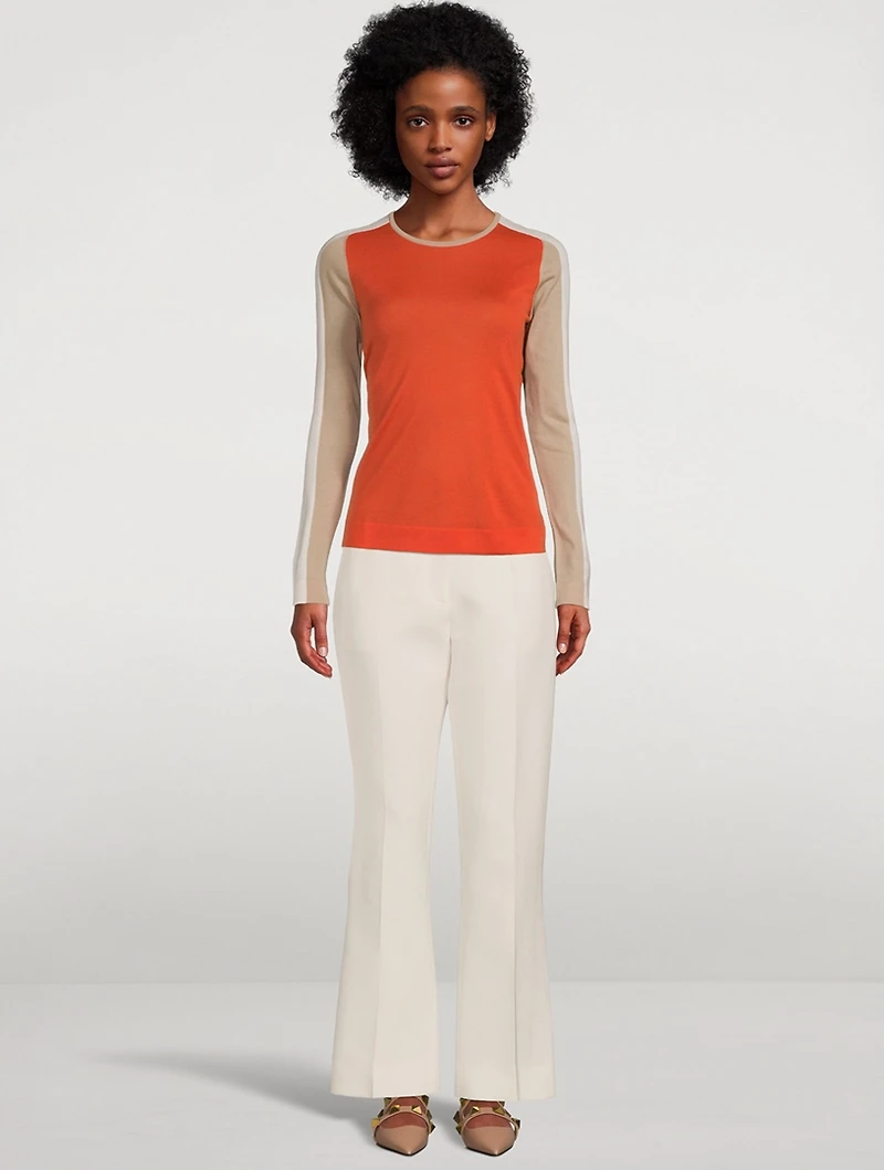 Colourblock Virgin Wool Sweater