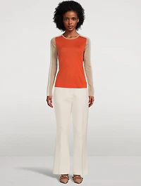 Colourblock Virgin Wool Sweater