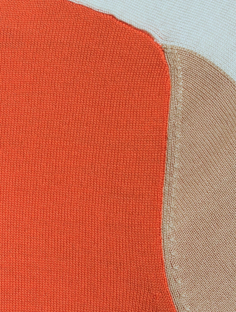Colourblock Virgin Wool Sweater