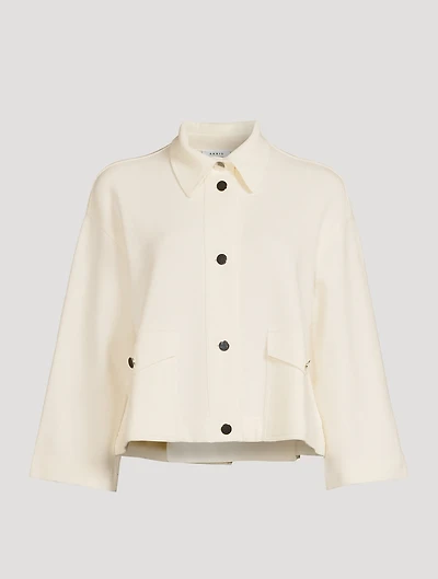 Stretch-Wool Knit Jacket