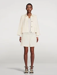 Stretch-Wool Knit Jacket