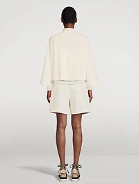 Stretch-Wool Knit Jacket