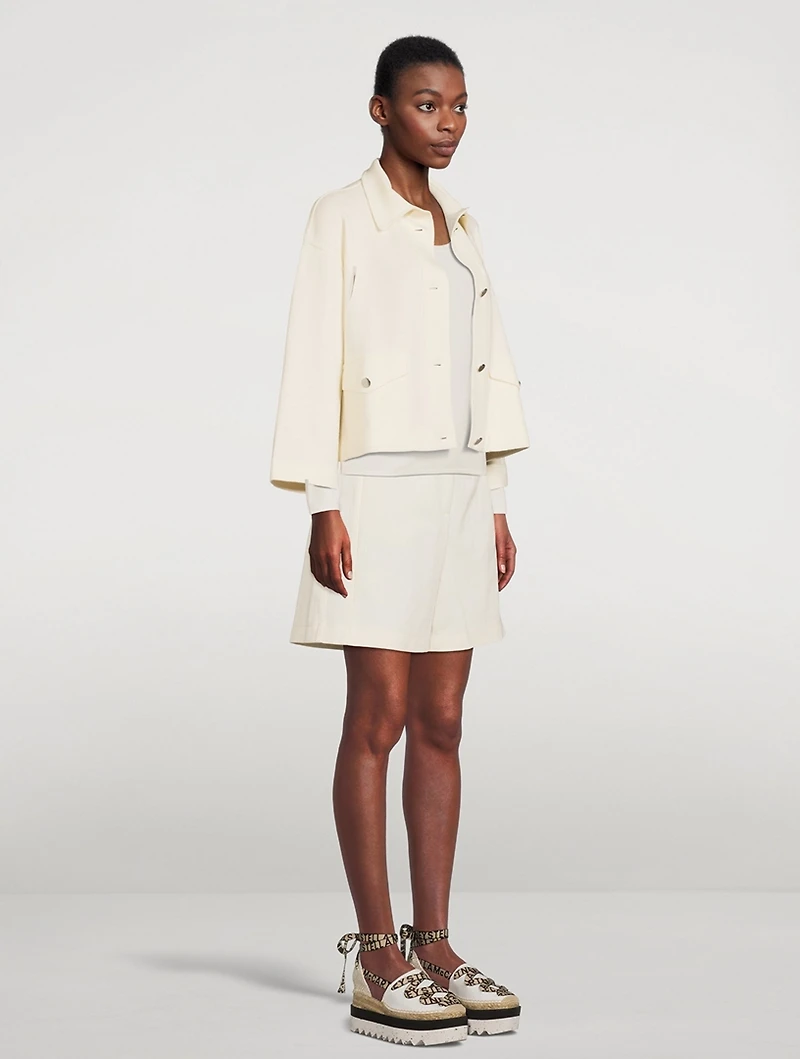 Stretch-Wool Knit Jacket