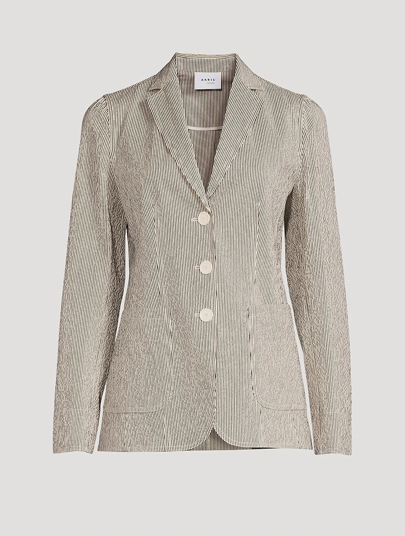 Seersucker Blazer