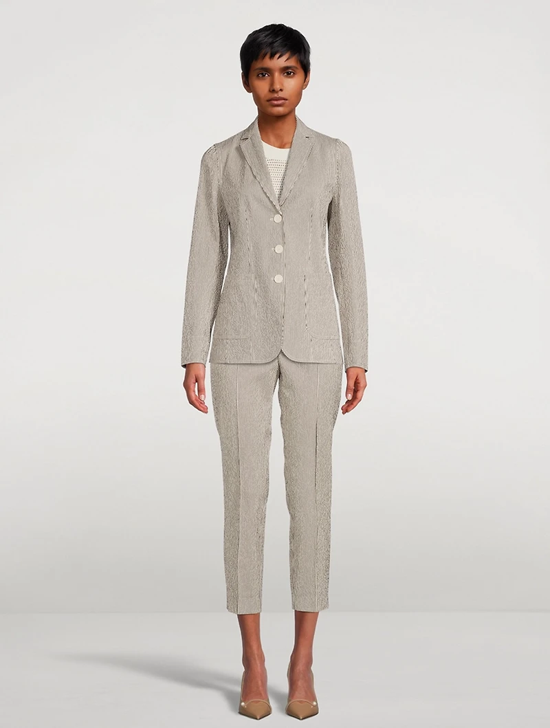 Seersucker Blazer