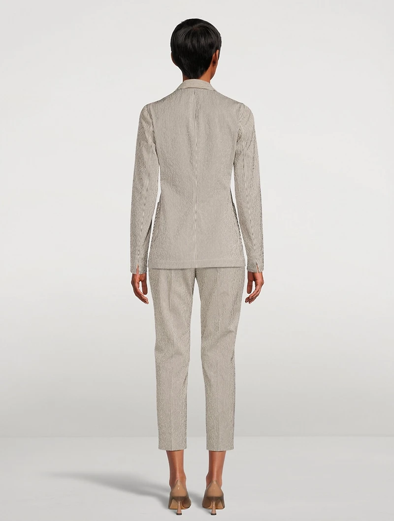 Seersucker Blazer