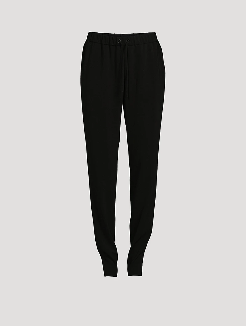 Mike Laser-Cut Crepe Joggers