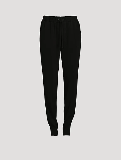 Mike Laser-Cut Crepe Joggers