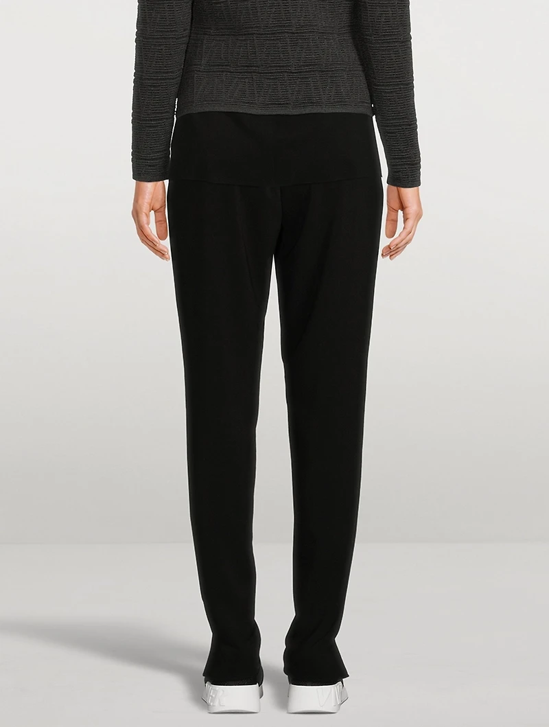 Mike Laser-Cut Crepe Joggers