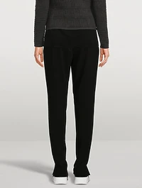 Mike Laser-Cut Crepe Joggers