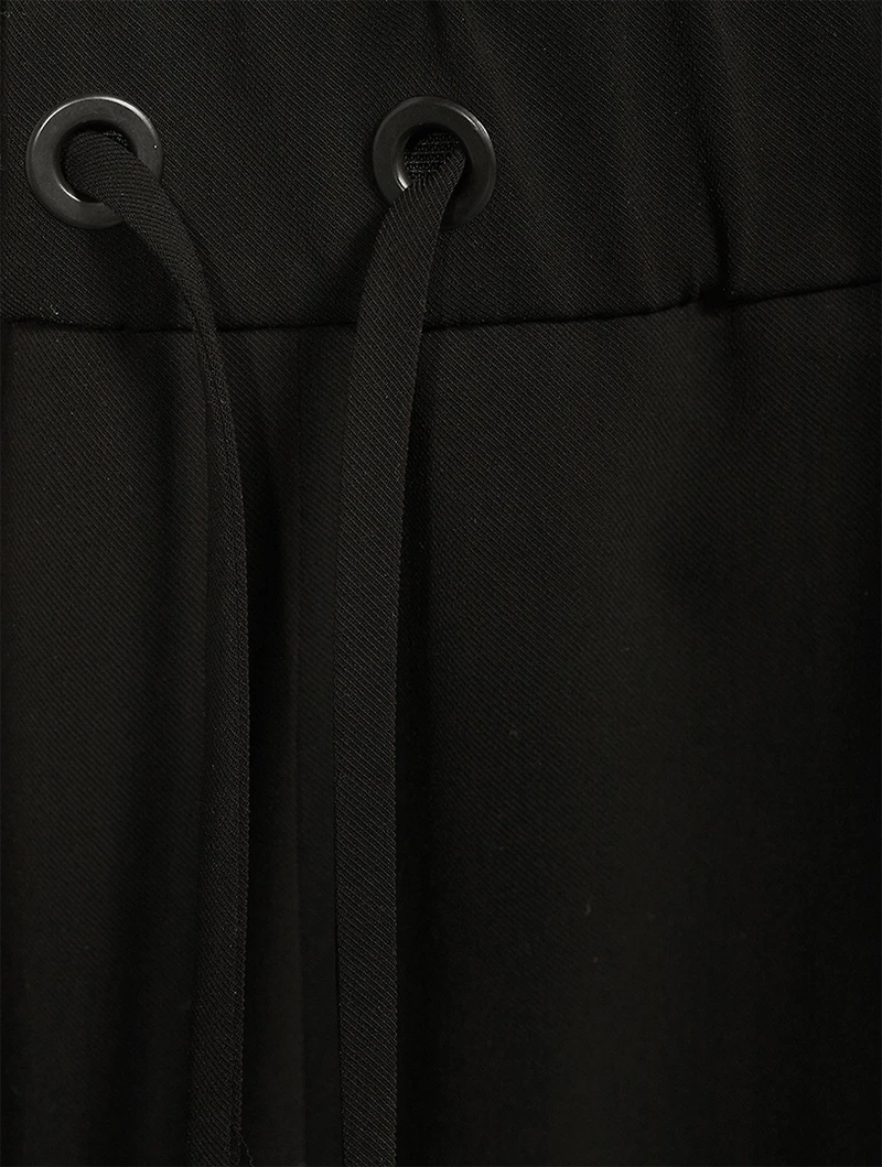 Mike Laser-Cut Crepe Joggers