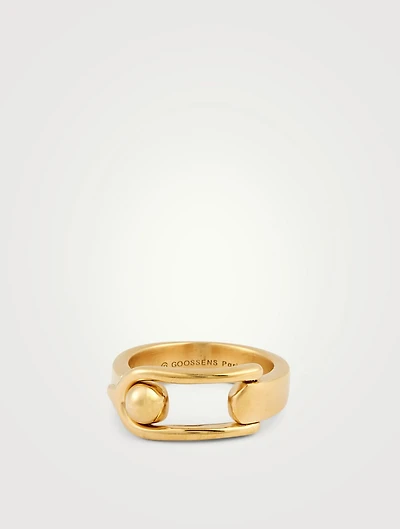 24K Gold Plated Boucle Ring