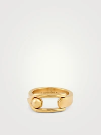 24K Gold Plated Boucle Ring