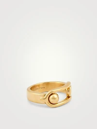 24K Gold Plated Boucle Ring