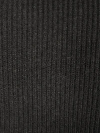 Ribbed Lambswool Poncho Bib