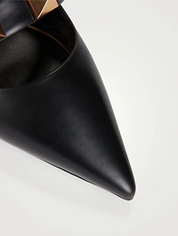 Roman Stud Leather Mules