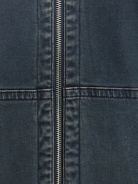 Damon Zip Loopback Denim Hoodie