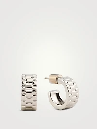 Mini Timepiece Hoop Earrings