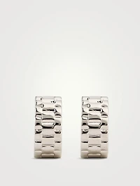 Mini Timepiece Hoop Earrings