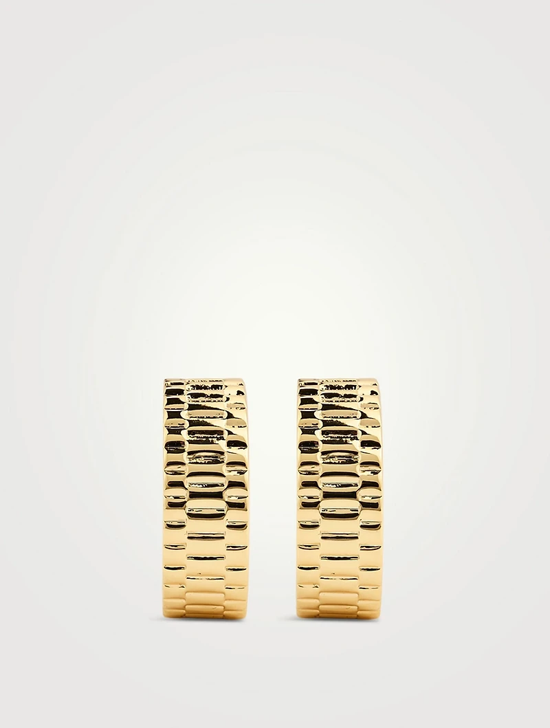 Timepiece Hoop Earrings