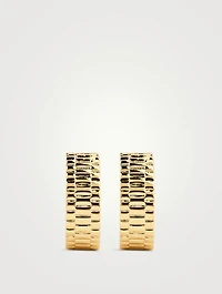 Timepiece Hoop Earrings