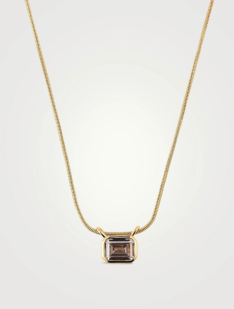 Brigitte Bezel Charm Necklace
