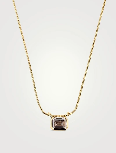 Brigitte Bezel Charm Necklace