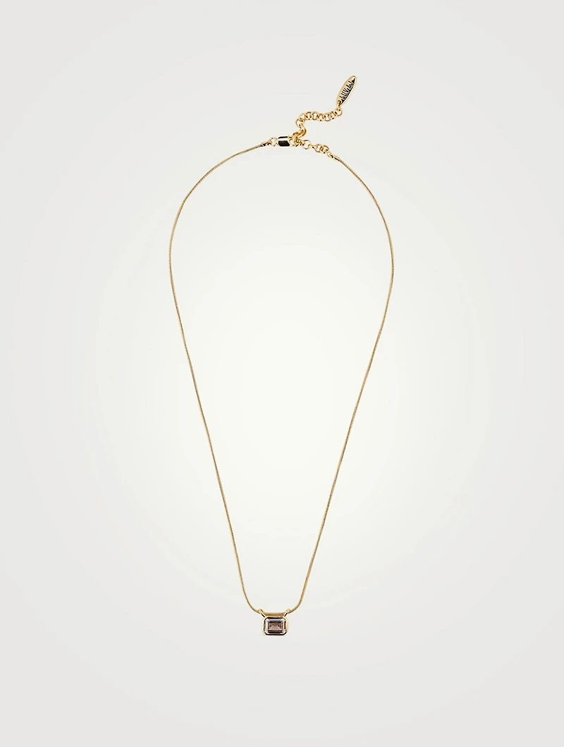 Brigitte Bezel Charm Necklace