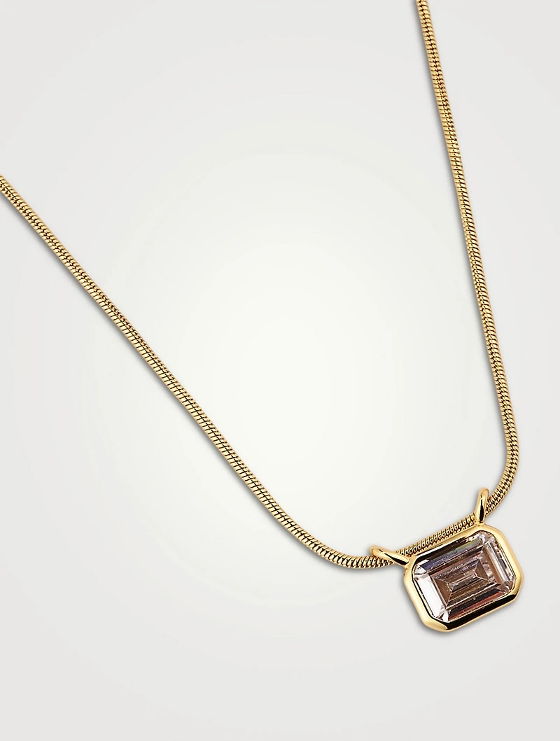 Brigitte Bezel Charm Necklace
