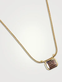 Brigitte Bezel Charm Necklace