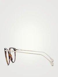Baguette Cat Eye Optical Glasses