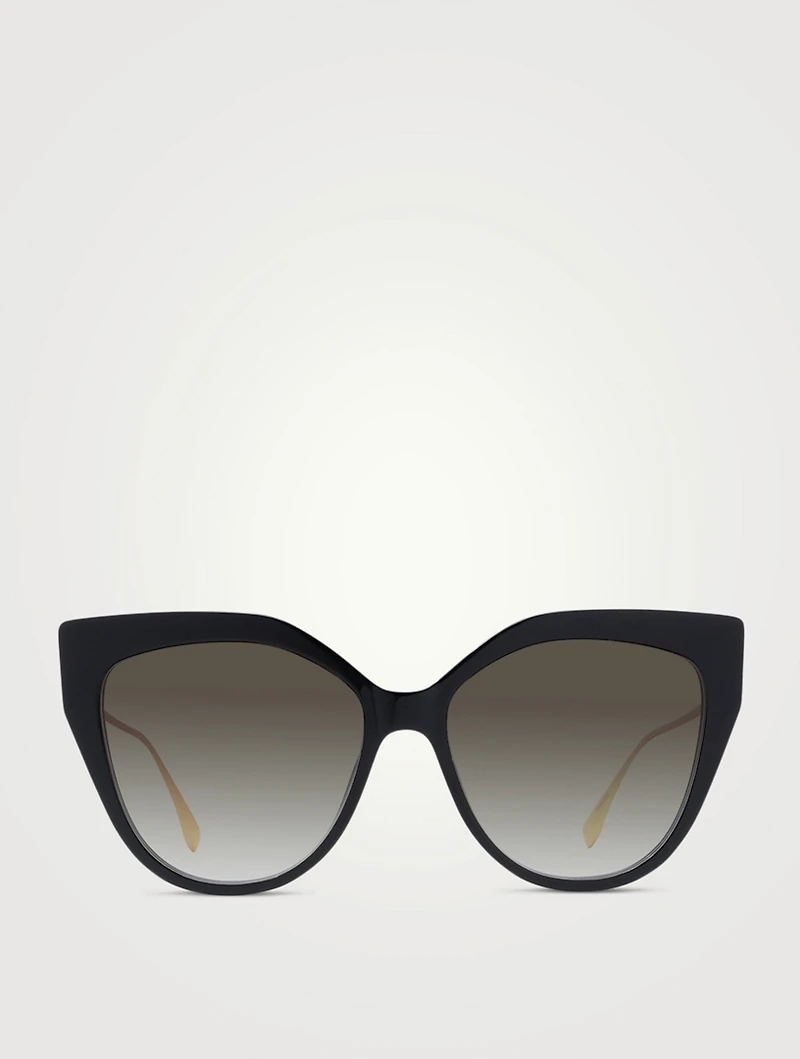 Baguette Round Cat Eye Sunglasses